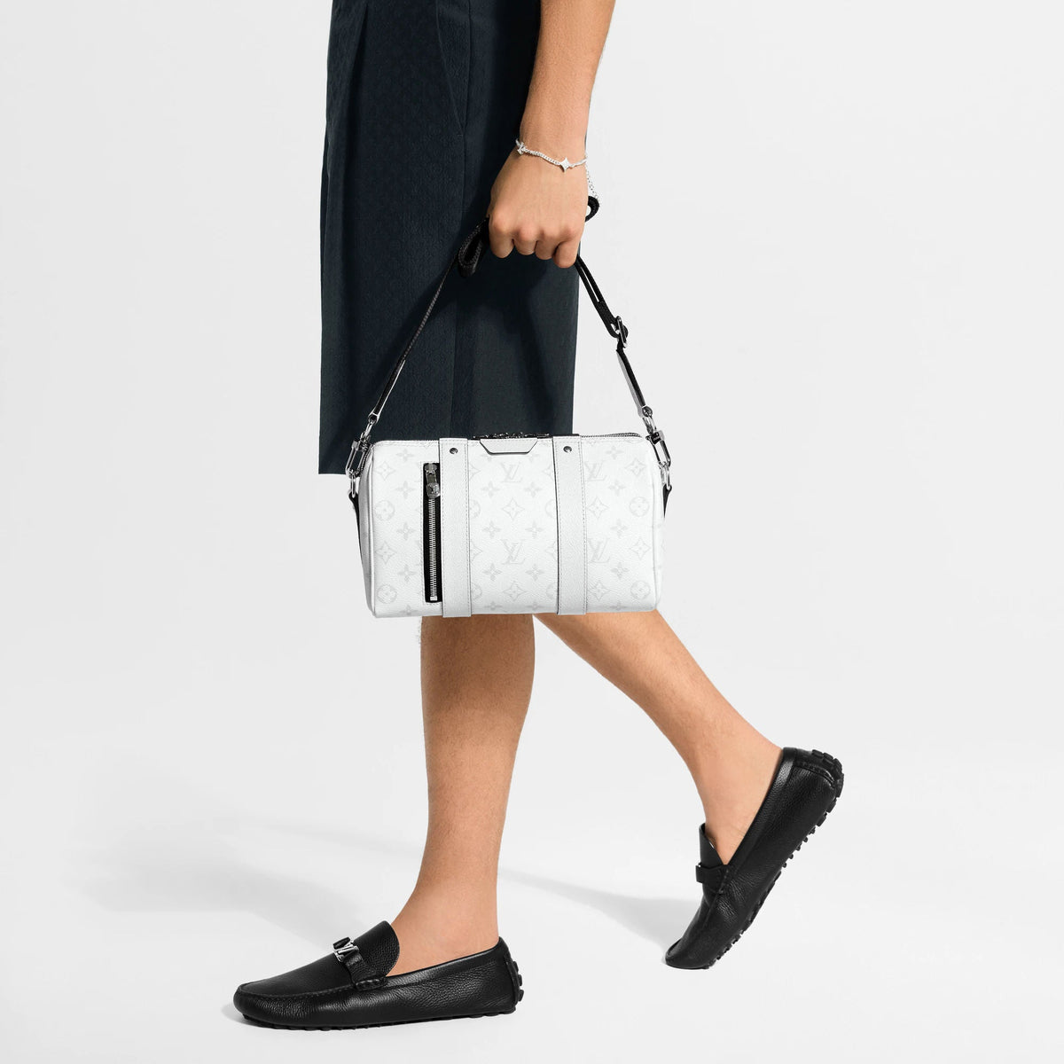 Men's City Keepall Bag Monogram Taigarama