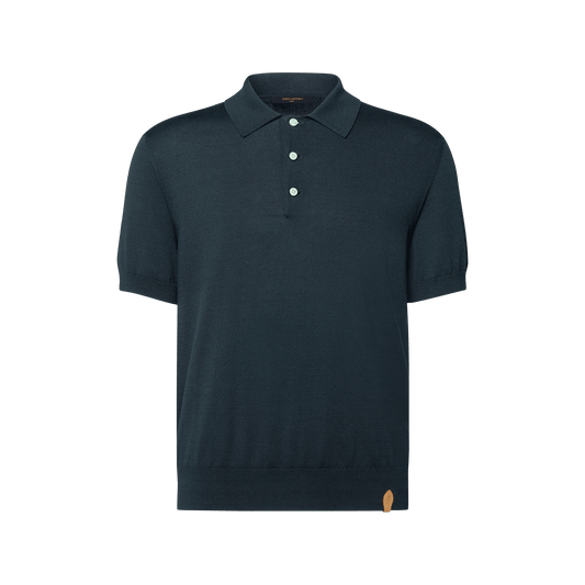 Men's Cotton-Silk Short-Sleeved Polo Shirt