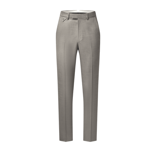 Men's Damier Jacquard Wool Cigarette Pants