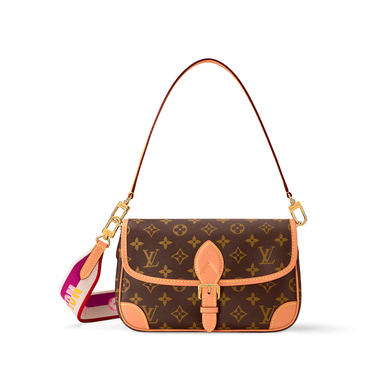 Women's Diane Monogram Fuchsia Satchel