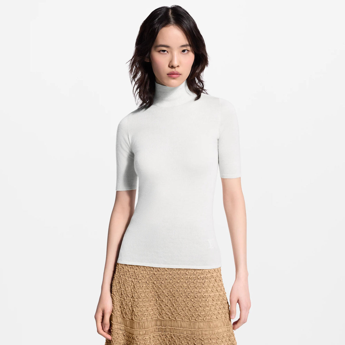 Women's High Neck Knit Top