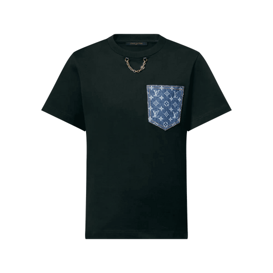 Women's Monogram Denim Pocket T-Shirt