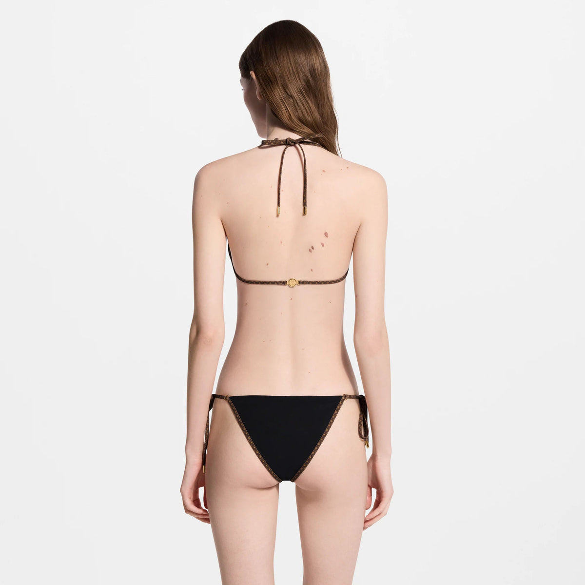 Women's Monogram Accent Halter Bikini Top