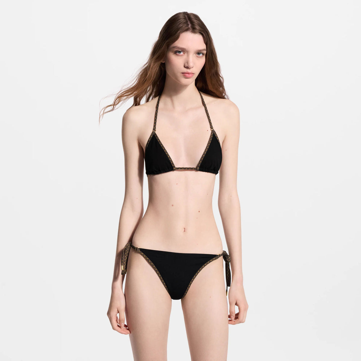 Women's Monogram Accent Halter Bikini Top