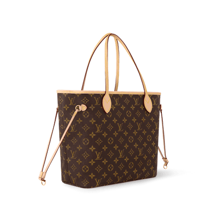 Neverfull MM Monogram Coated Canvas Cherry Gold-Toned Hardware