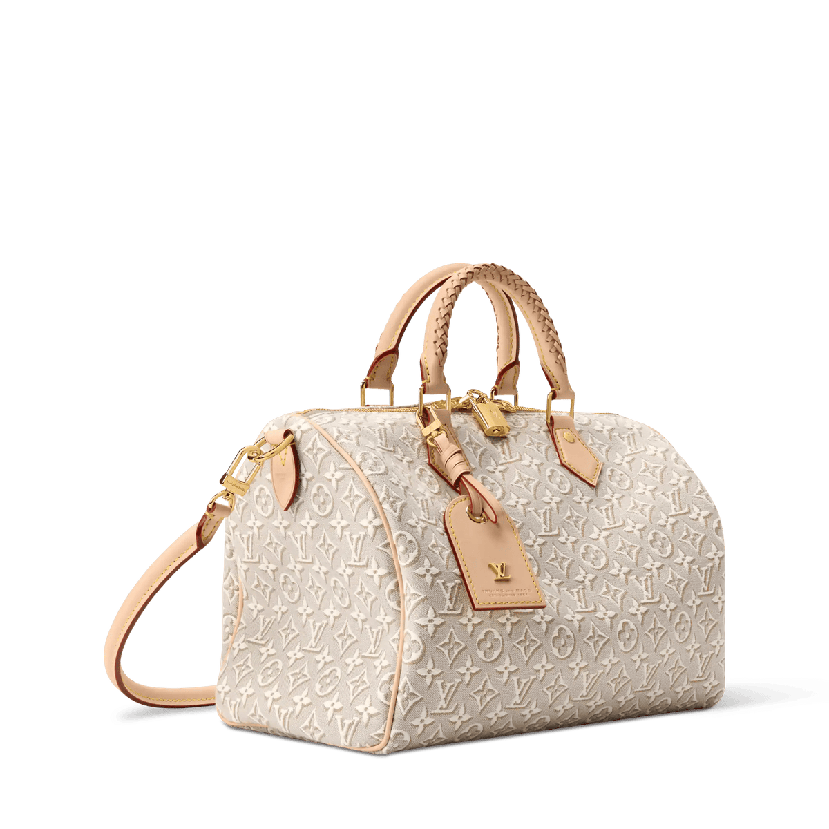 Speedy Soft 30 Monogram Emblème Peuplier Gold-Toned Hardware