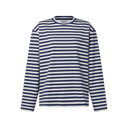 Women's Striped Long-Sleeved Top