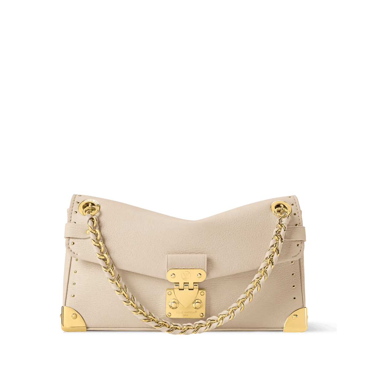 Women's Trunkie East-West Calfskin Leather Almond Baguette Bag