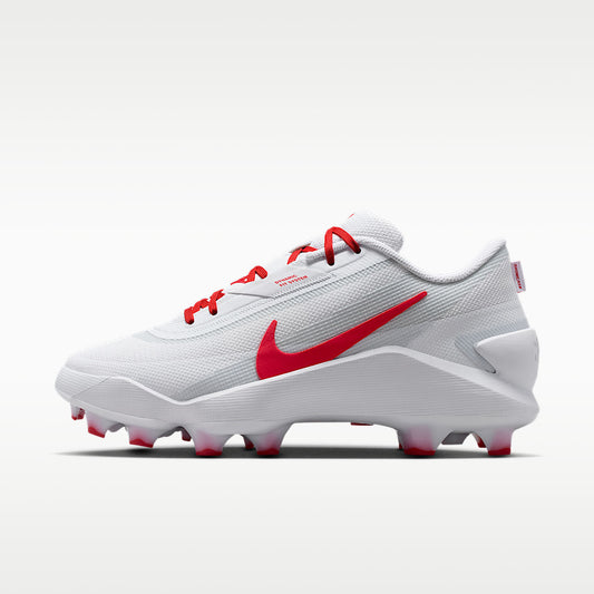 Unisex Diamond Showcase MCS Baseball Cleats Cushlon Midsole White/University Red