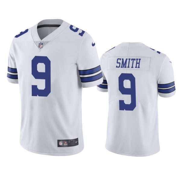Custom Men’s #9 Jaylon Smith Dallas Cowboys Vapor Limited Jersey Stitched White