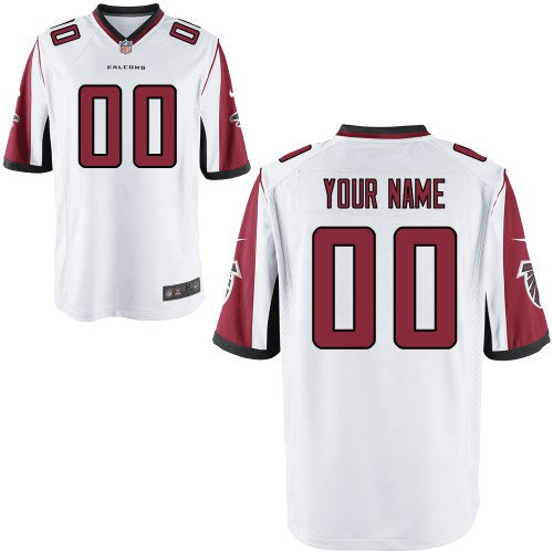 Custom Men’s Atlanta Falcons Customized Game White Jersey