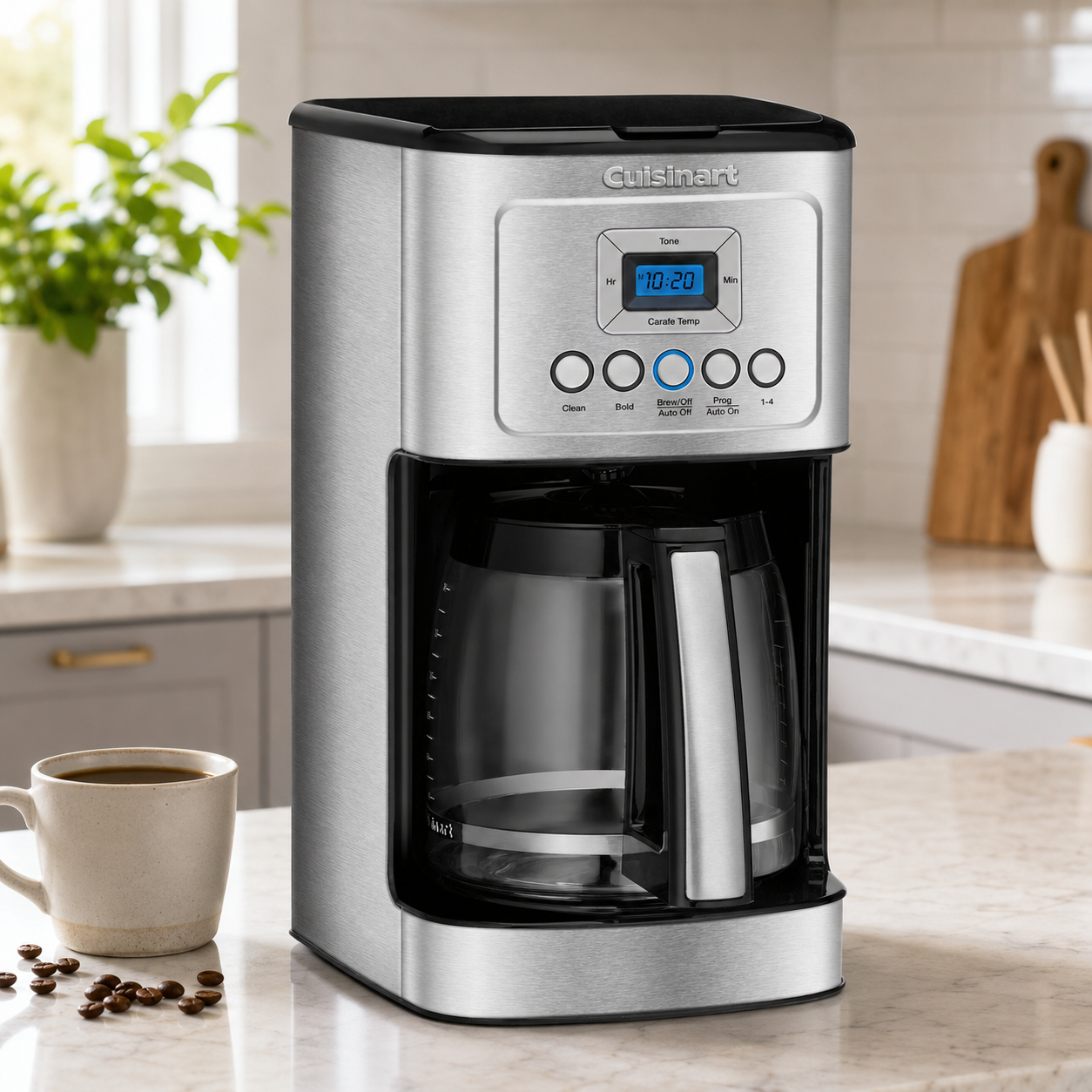 Cuisinart - 14 Cup Programmable Coffeemaker - DCC3200 - Silver