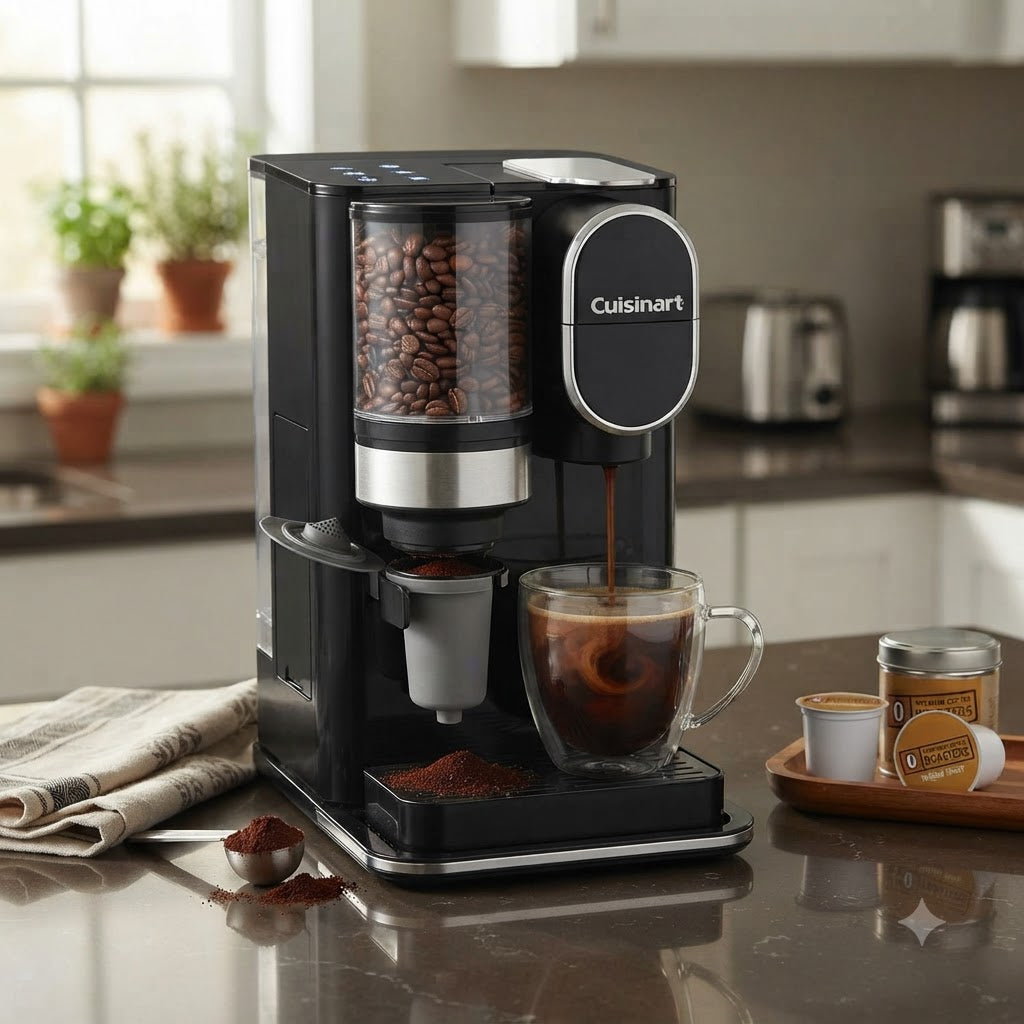 Cuisinart - Grind & Brew Single Serve Coffee Maker - Black