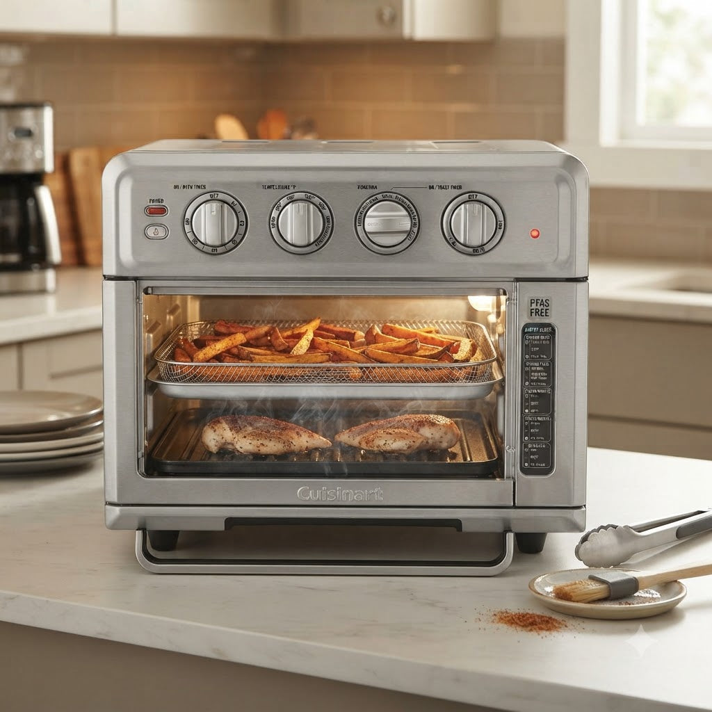 Cuisinart - Air Fryer Toaster Oven with Grill -  Stainless Steel