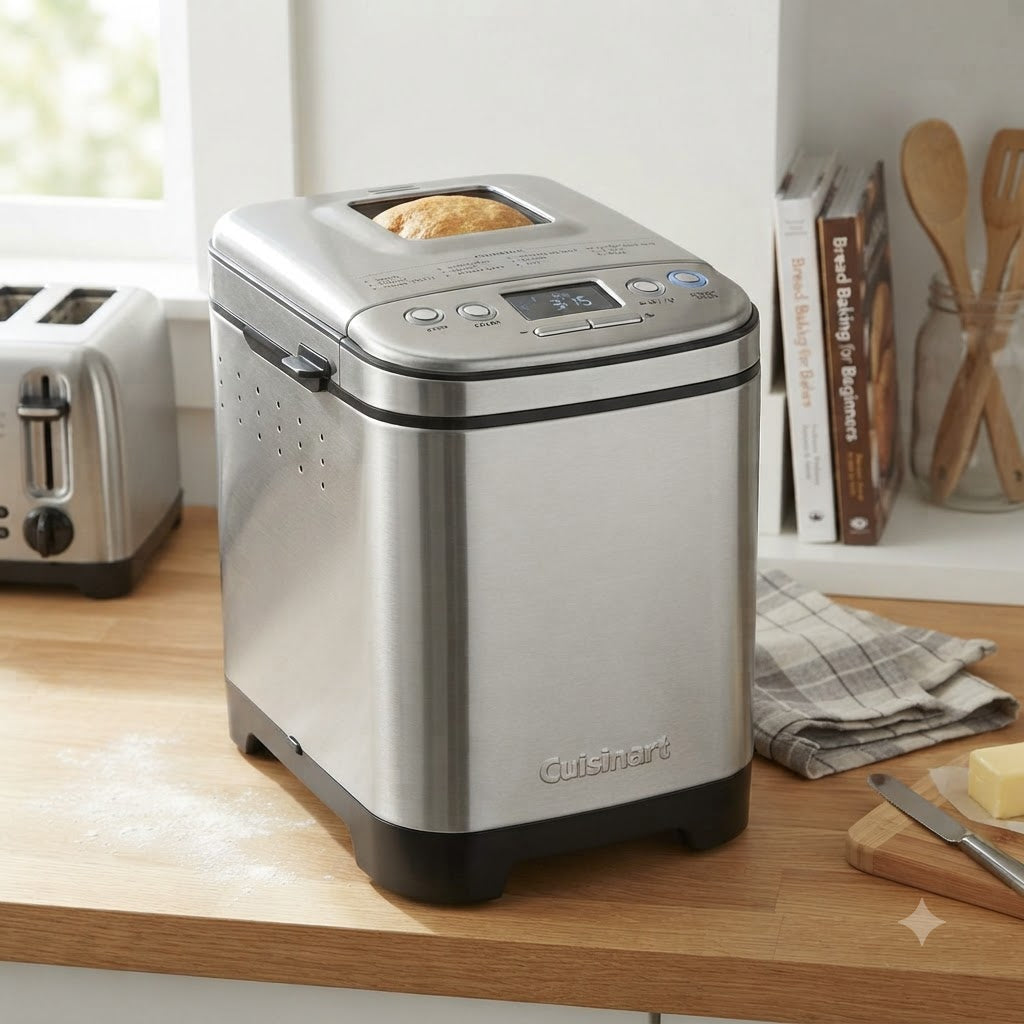 Cuisinart - Compact Automatic Bread Maker - Stainless Steel