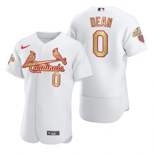 Custom Men’s Austin Dean St. Louis Cardinals Flex Base Jersey White WS White WS