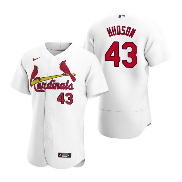 Custom Men’s Dakota Hudson St. Louis Cardinals Flex Base Jersey Cream White