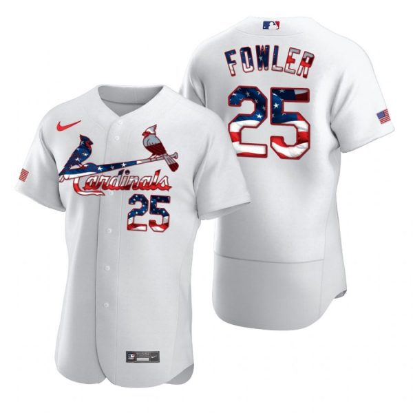 Custom Men’s Dexter Fowler St. Louis Cardinals Flex Base Jersey Light Blue White Stars