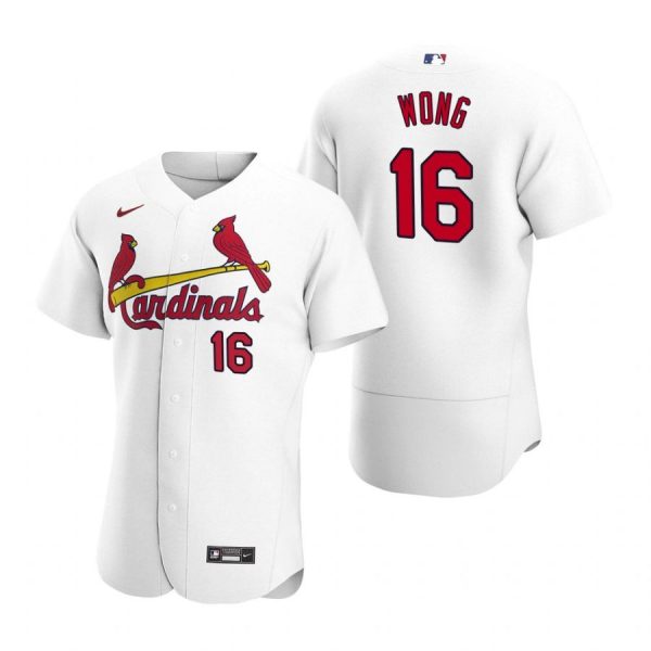 Custom Men’s Kolten Wong St. Louis Cardinals Flex Base Jersey Black Golden White