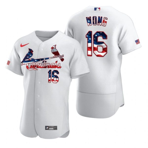 Custom Men’s Kolten Wong St. Louis Cardinals Flex Base Jersey Black Golden White Stars
