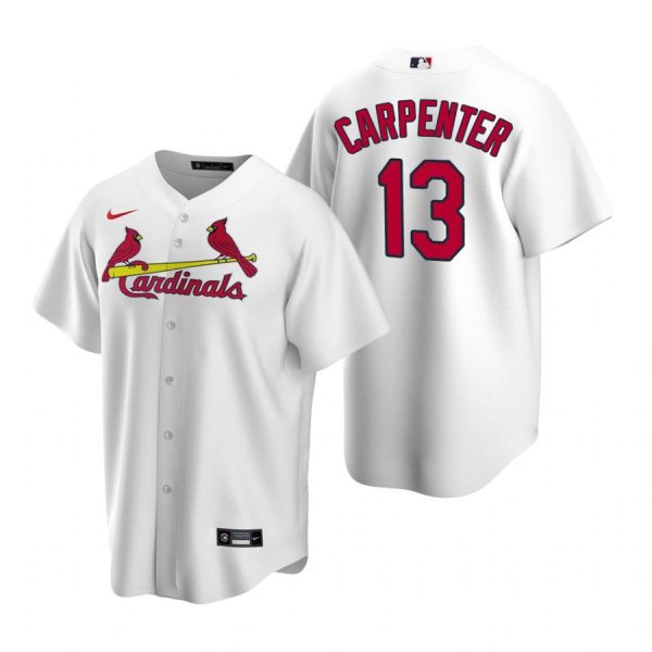 Custom Men’s Matt Carpenter St. Louis Cardinals Cool Base Jersey White White
