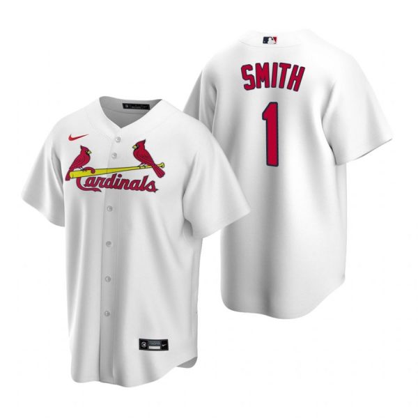 Custom Men’s Ozzie Smith St. Louis Cardinals Cool Base Jersey White White