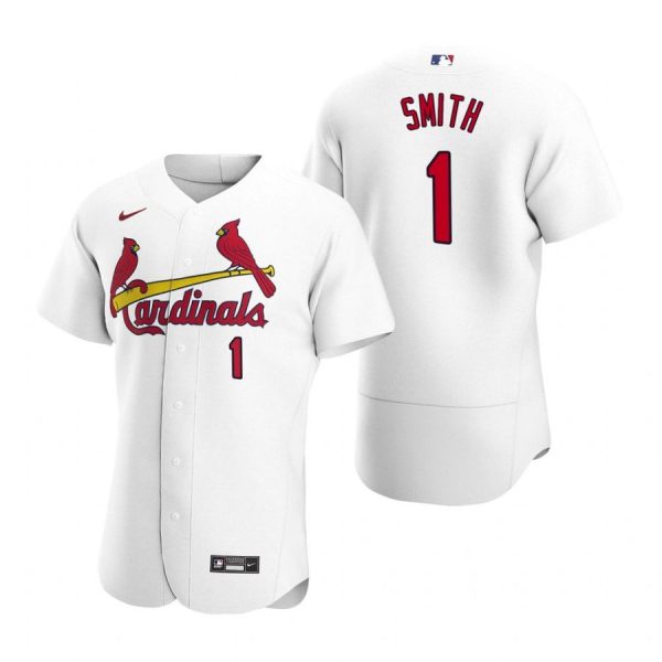 Custom Men’s Ozzie Smith St. Louis Cardinals Flex Base Jersey Light Blue White