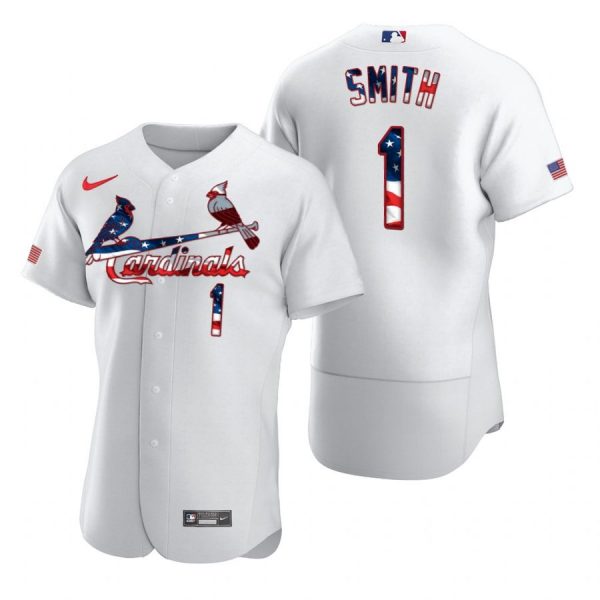 Custom Men’s Ozzie Smith St. Louis Cardinals Flex Base Jersey Light Blue White Stars