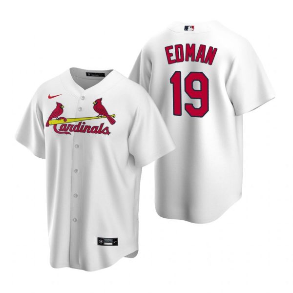 Custom Men’s Tommy Edman St. Louis Cardinals Cool Base Jersey White White