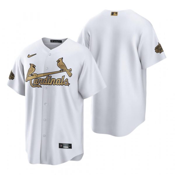 Custom Men’s Cool Base St. Louis Cardinals 2022 MLB All-Star Game White Stitched Jersey
